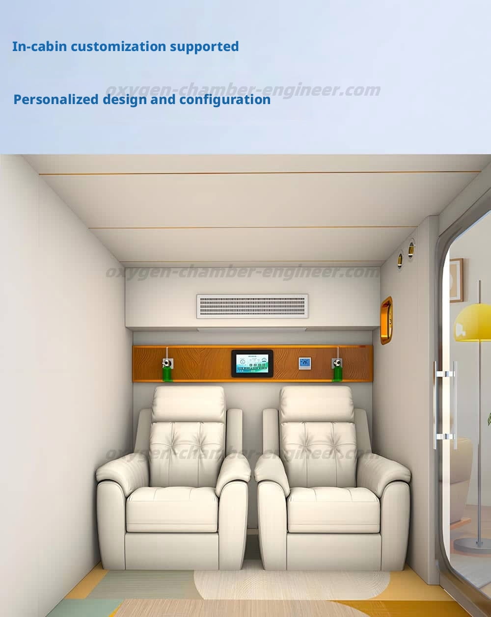 Double micro hyperbaric oxygen chamber