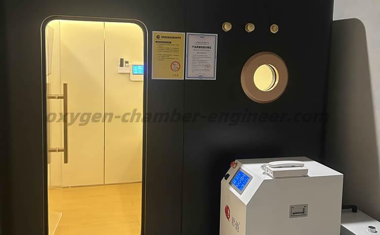 Caso del ingeniero de la Cámara de oxígeno: los clientes de barcelona, españa, instalan la Cámara de oxígeno hiperbárico doble oa - bg200