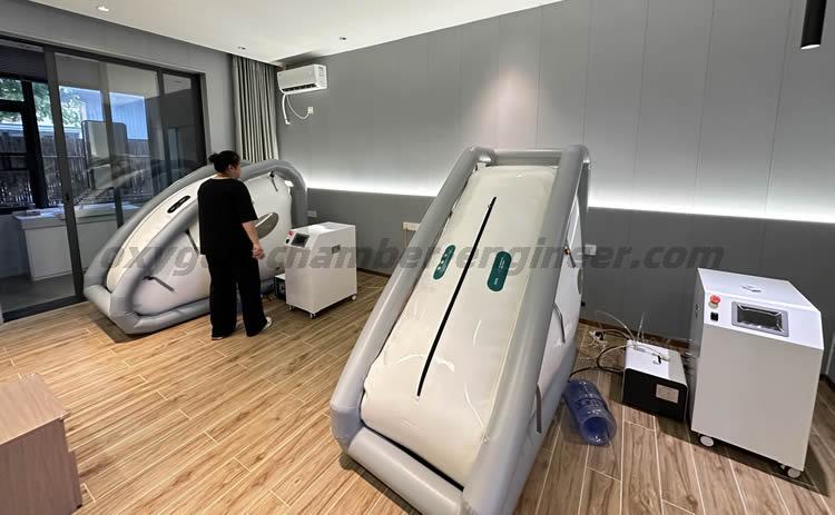 氧舱工程师案例：重庆客户安装交付交付OA-400软体微高压氧舱