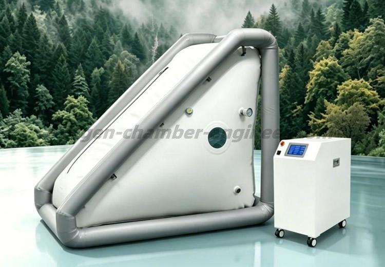 OA-200 single person air column L-shaped soft micro hyperbaric oxygen chamber
